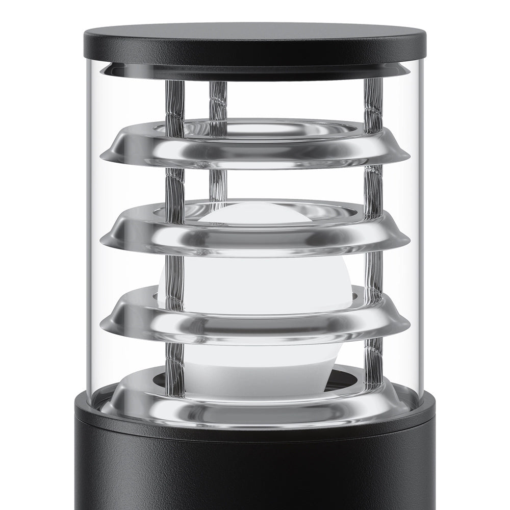 Maytoni Lampada da terra moderna Bronx 1 luce E27 IP54 nero alluminio