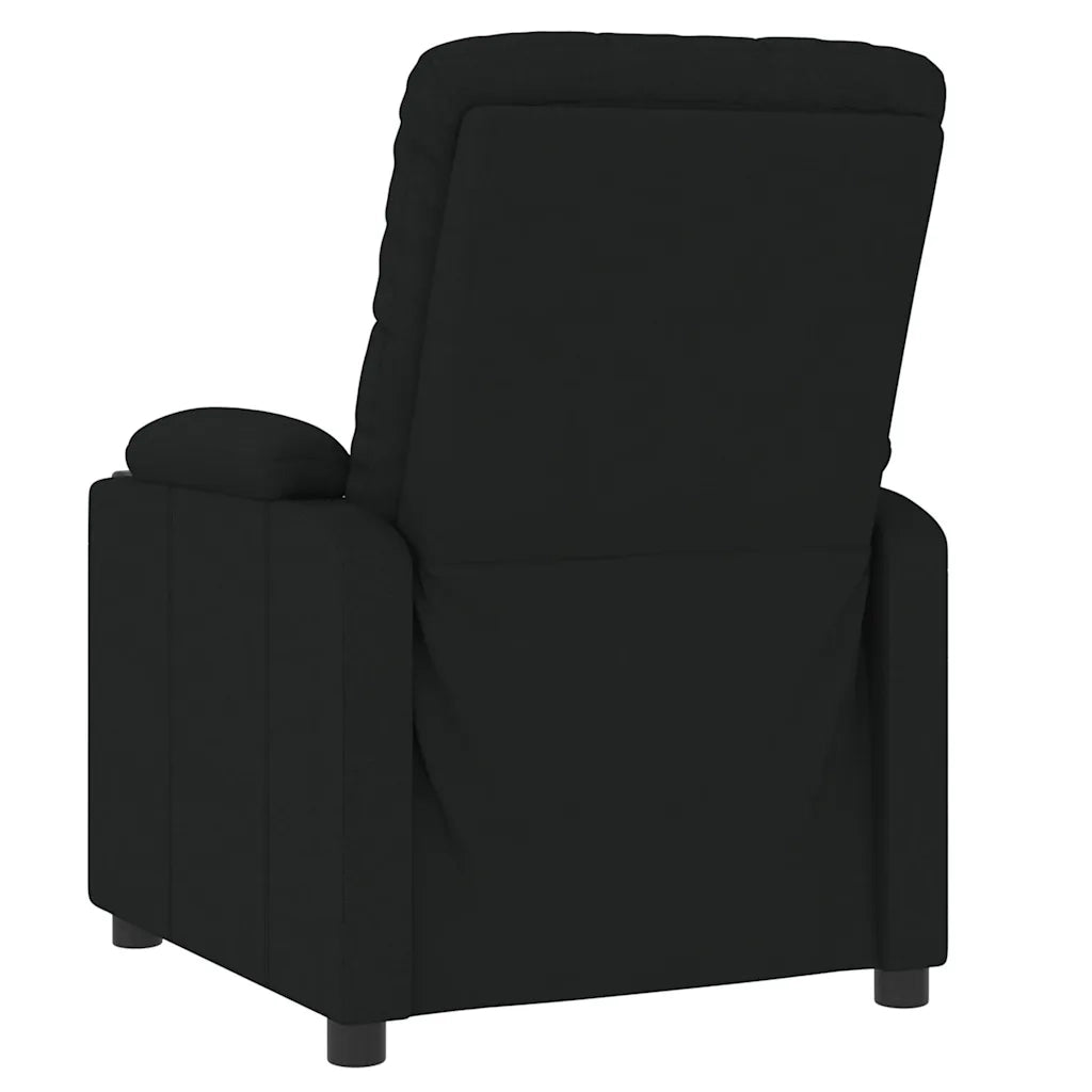 Poltrona Reclinabile in Tessuto Nero 339104