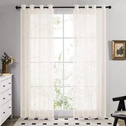 Vetrata per tende - Vetrature - 140x260 - Crema - 2 pezzi