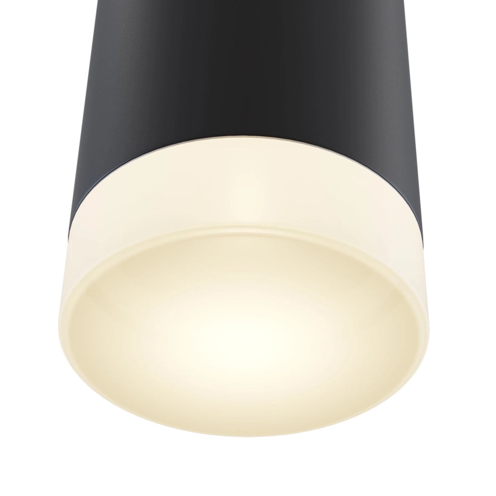 Applique Da Parete Moderno Kilt Alluminio Nero Luce Led Integrato 10W