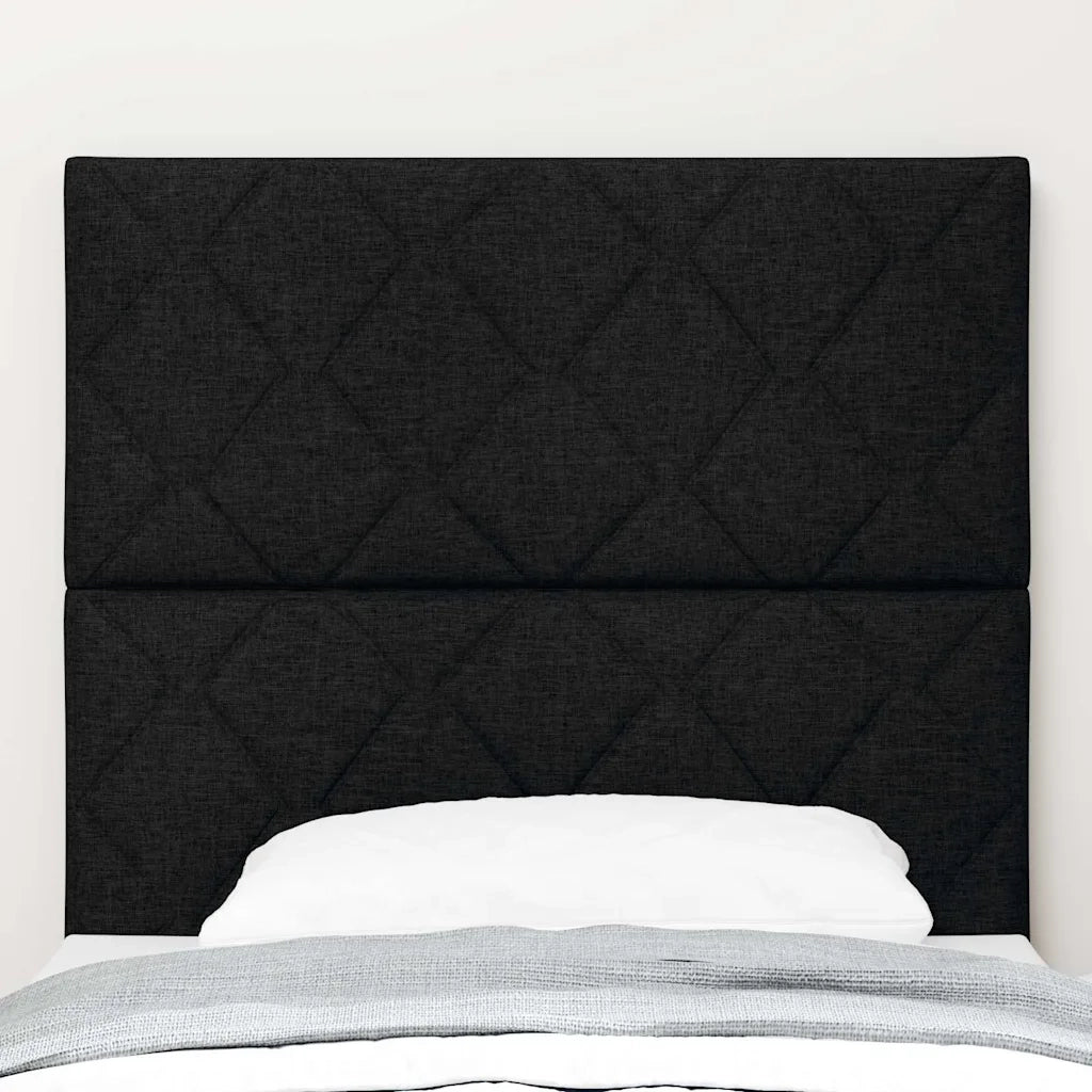 Testiera | Testata LED Nero 100 cm Tessuto