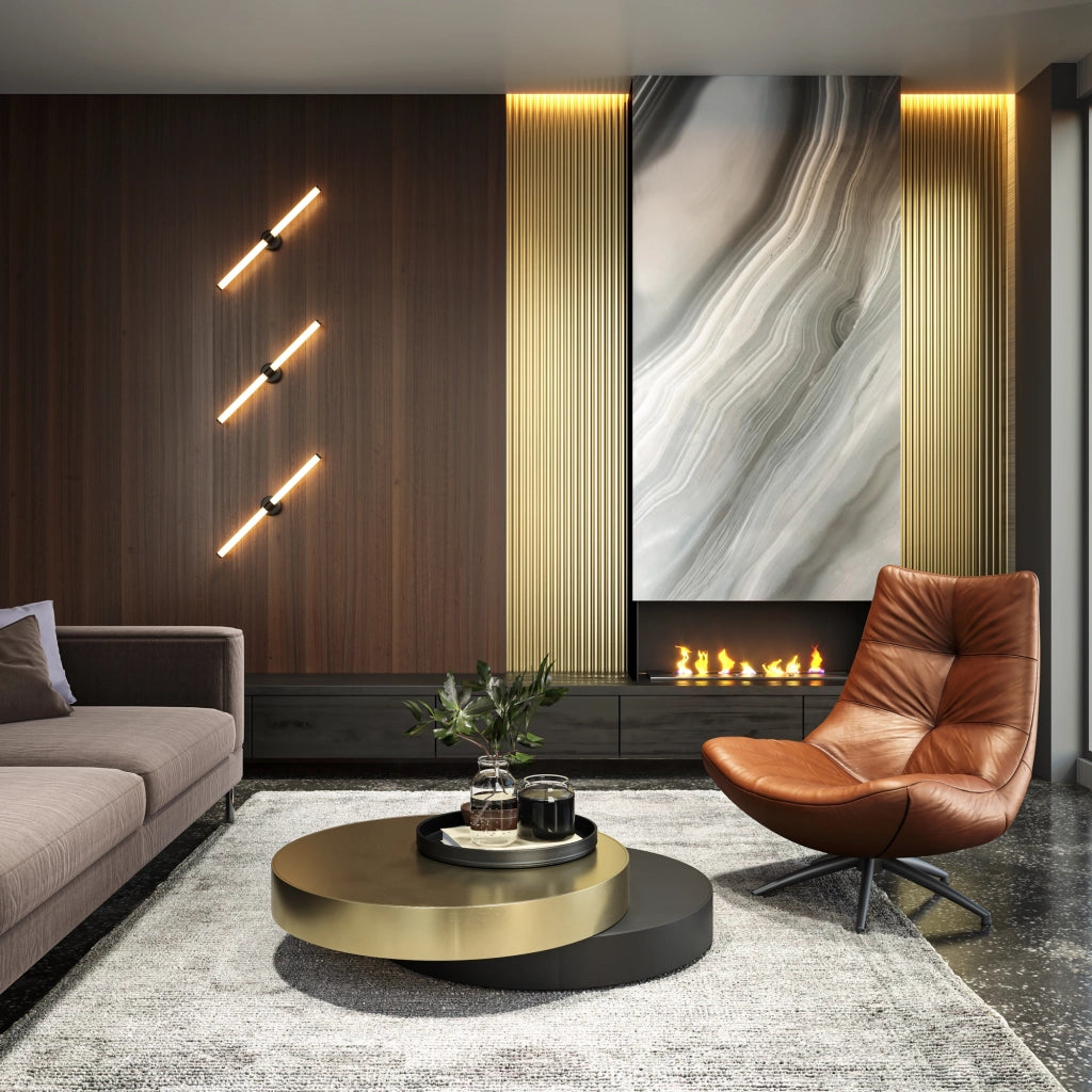 Applique Maytoni Axis LED 16W 3000K 63cm nero/bianco