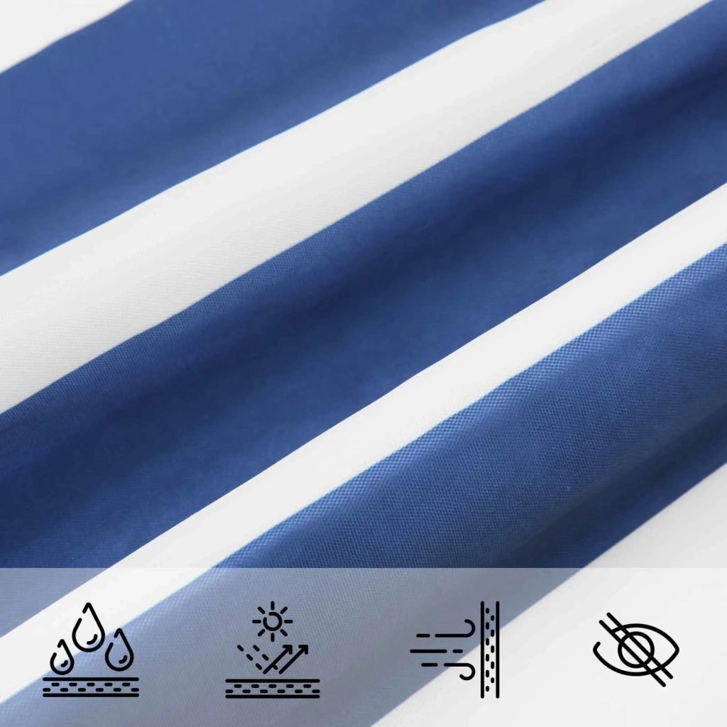 Vela Parasole | Telo Ombra | Vela da ombra solare Blu e Bianco 4 x 4 m