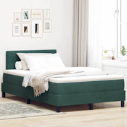 Letto a Sorgente LED con led Verde Scuro 120 x 200 cm Velluto 3342581