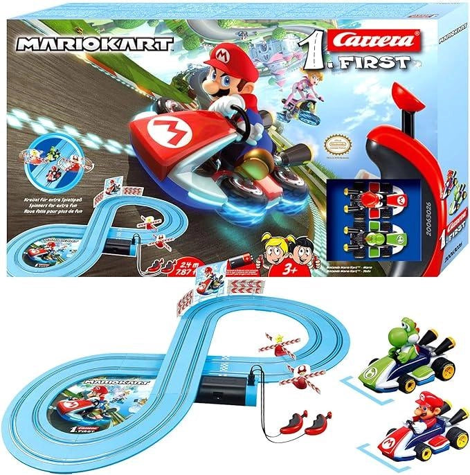 Pista,Mario Kart Psta 2,4 metri con due veicoli ,Carrera,Eta 3+