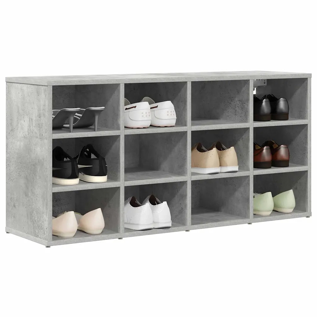 Mobile per scarpe-Scarpiera Grigio cemento 103 x 30 x 51 cm