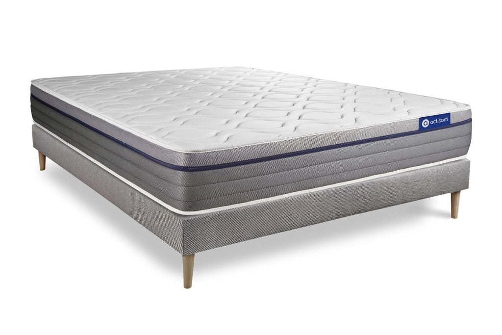 Kit rete e materasso Actilatex zen 130x190cm - Spessore : 26cm - Lattice e memory foam - Bilanciato -