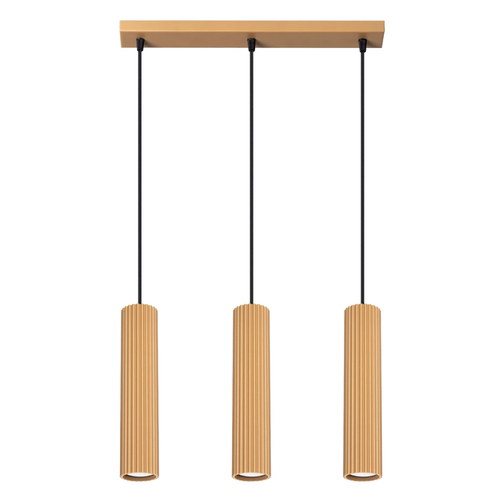 Lampada a sospensione KARBON 3L oro
