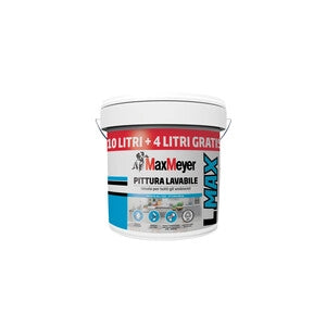 MAX IDROPITTURA LAVABILE BIANCO 10+4 L