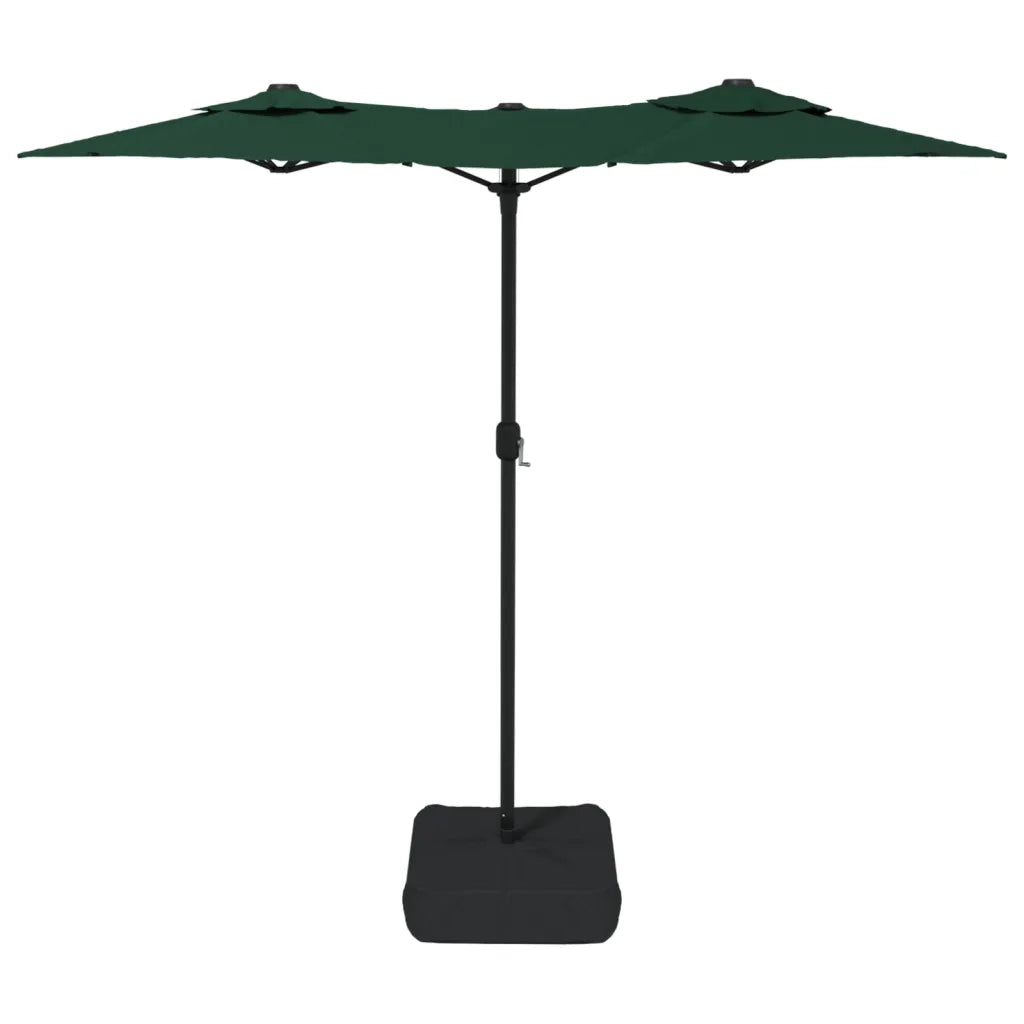 Ombrellone a Doppia Testa Verde 316x145 cm 362962