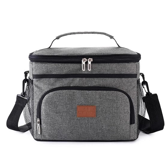 Borsa portatile da 15 litri per 24 lattine, zaino refrigerante con cinturino regolabile, borsa refrigerante pieghevole impermeabile e leva, adatta per picnic/barbecue/campeggio/uscite/comprare