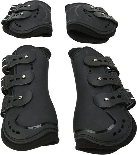 Laarzen per sport per cavallo - Laarzen per cavallo per coscia - Cuscinetto in PU - Protezione per staffa in gomma - Laarzen per cavallo da concorso - Cavalcare - Assorbimento di shock - Salto - Adatto per - Colore o modello - Cavallo