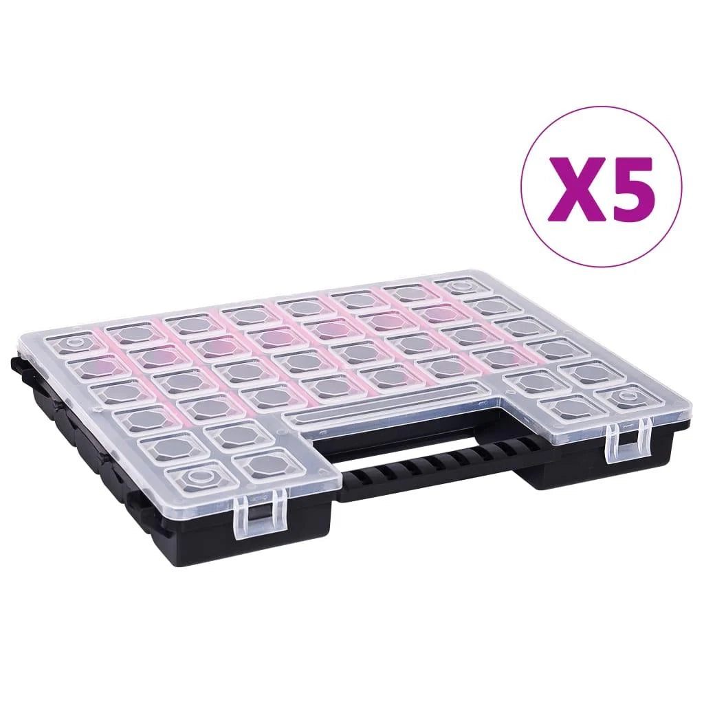 Scatole assortimento 5 pezzi 385 x 283 x 50 mm Plastica 02_0003229