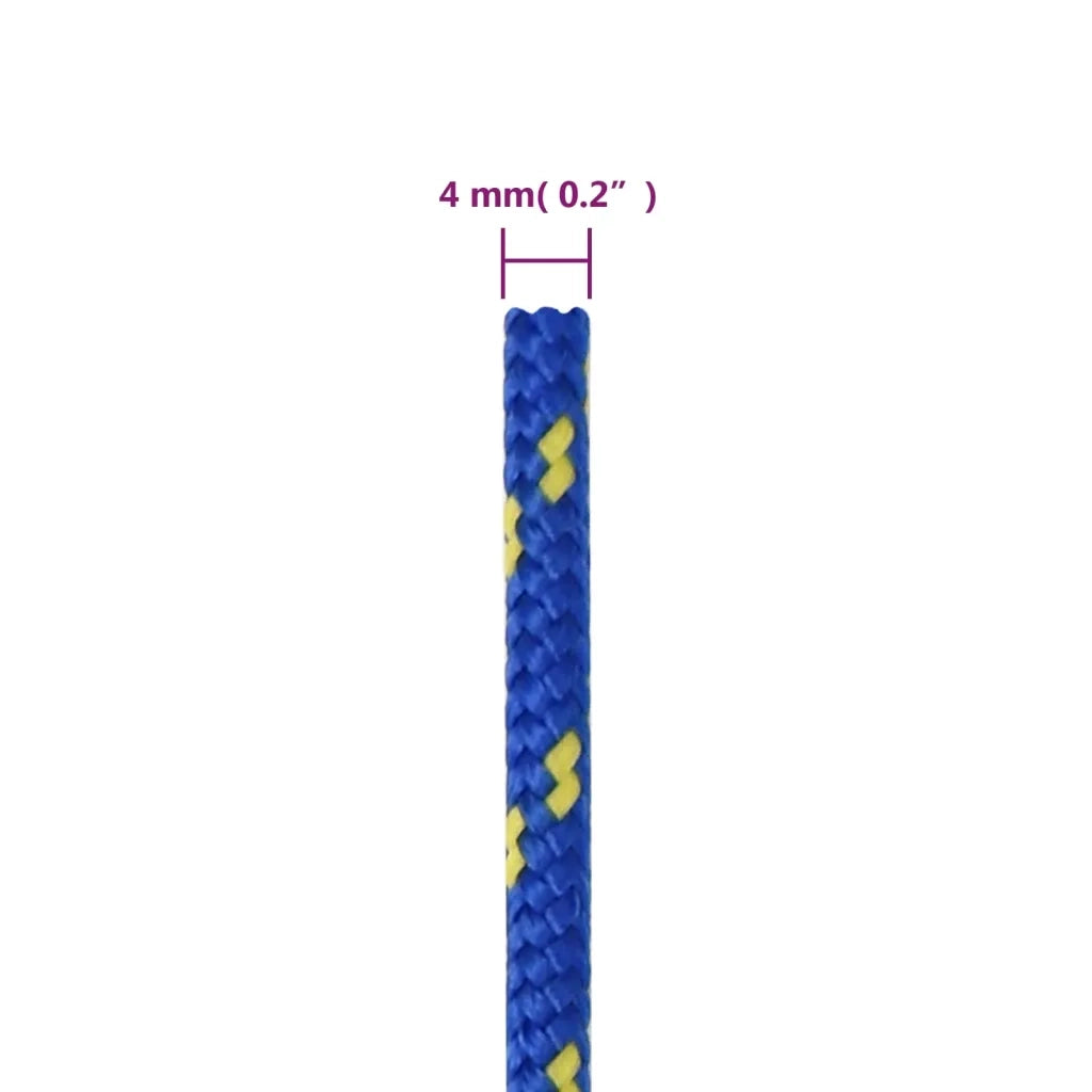 Corda | Fune per barca Blu 4 mm 100 m in Polipropilene