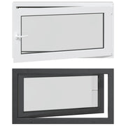 Finestra per Soffitta RISOR 110 x 60 cm PVC e Vetro Antracite CFW7338061