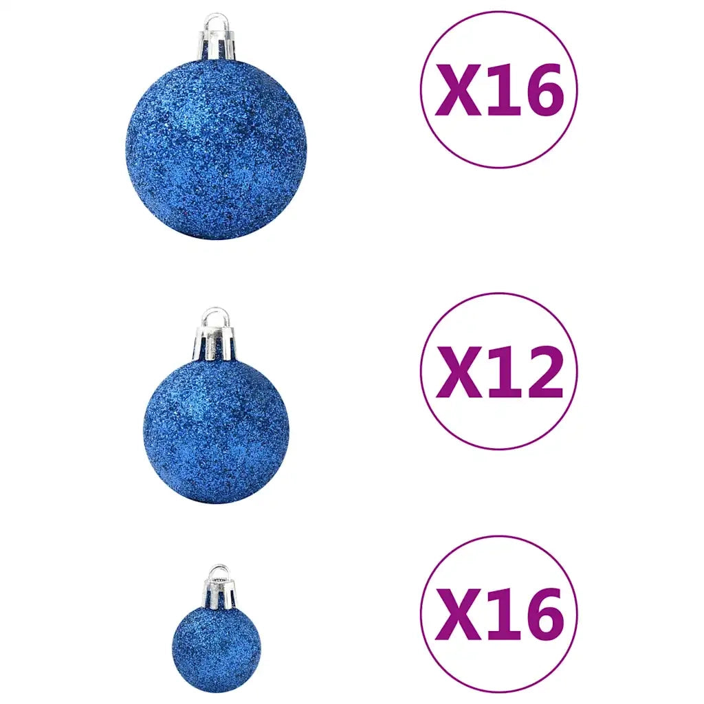 Set Palline di Natale 100 pz Blu cod mxl 42729