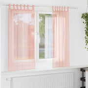 Tende in Voile con Tasche per Aste 2 pz Rosa 4102196