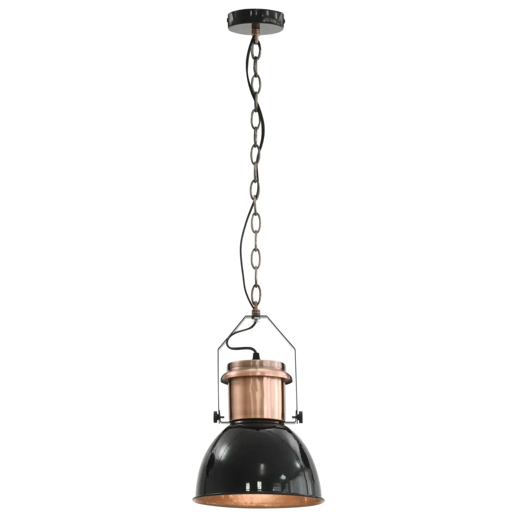 Lampade da Soffitto 2 pz Nero Tondo E27 50868