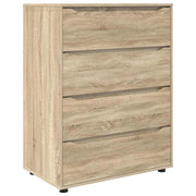 Set di 2 pratici e funzionali mobili contenitori 80 x 48 x 105 cm realizzati in legno ingegnerizzato di rovere Sonoma 02_0056178