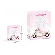 Trade Shop - 3 Buste Busta Regalo Sacchetto 26x32x10.5cm Matrimoni Nozze 63977 Varie Fantasie -