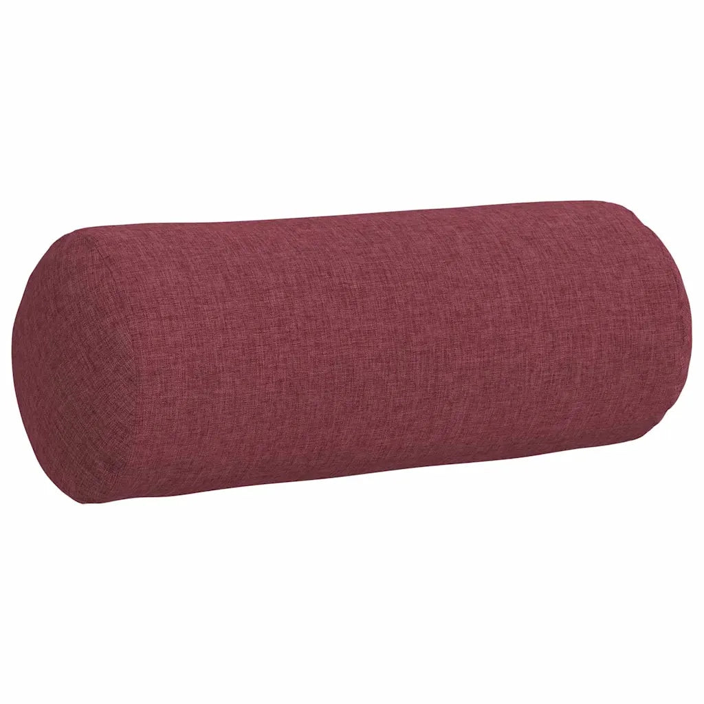 Cuscini a rullo 2 pz | Cuscini per sedie Rosso Vino ? 15 x 40 cm Tessuto