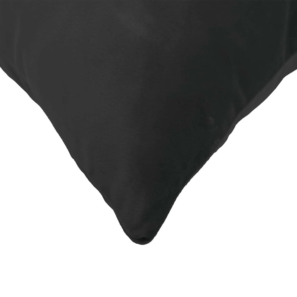 Federa 6 pcs HEERLEN Nero 50 x 70 cm Velluto 911264