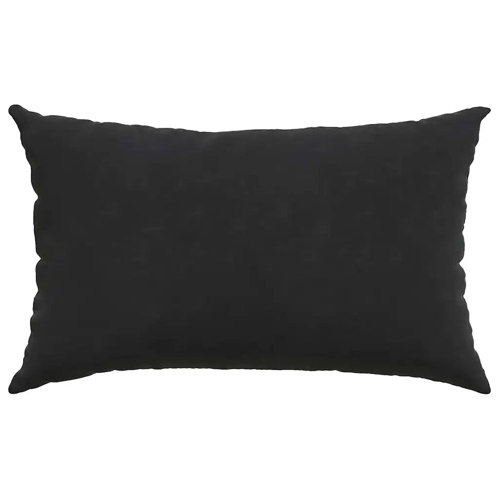 Cuscini da Divano 2 pz | Cuscini per sedie Nero 50 x 30 cm Tessuto in Cords