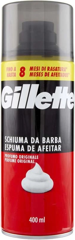 GILLETTE SCHIUMA DA BARBA CLASSICA 400 ML PROFUMO ORIGINALE