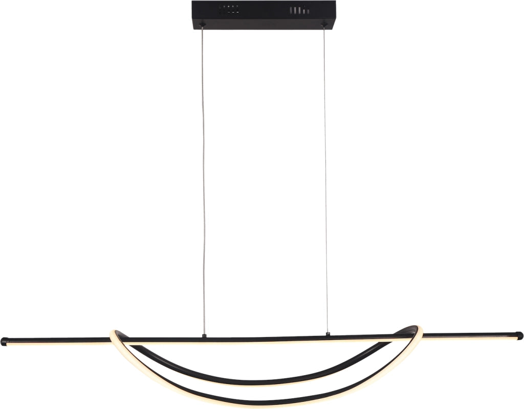 Lampada sospensione Milagro AMBAR nera LED 35W 4000K