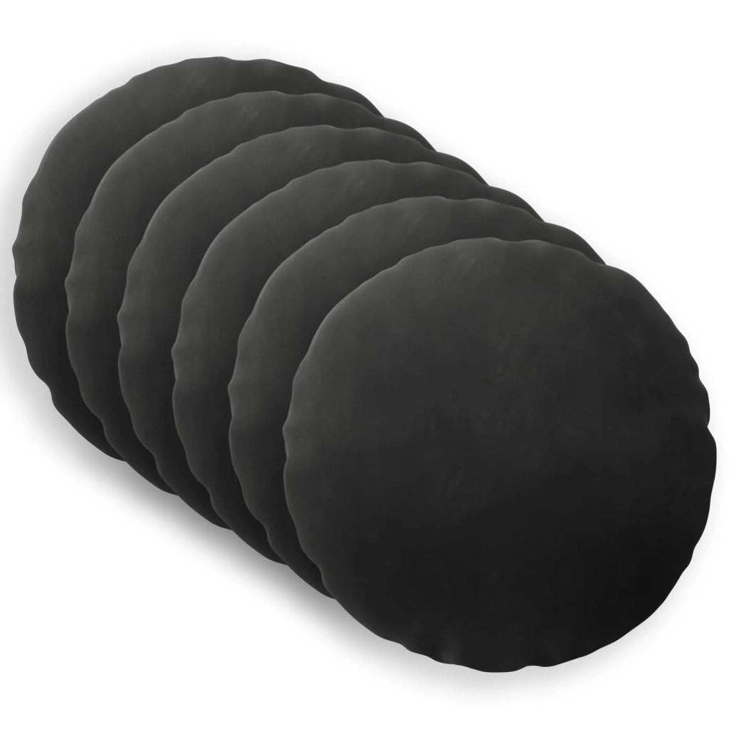 Cuscino con cuscino HEERLEN 6 pz Nero Velluto 929024