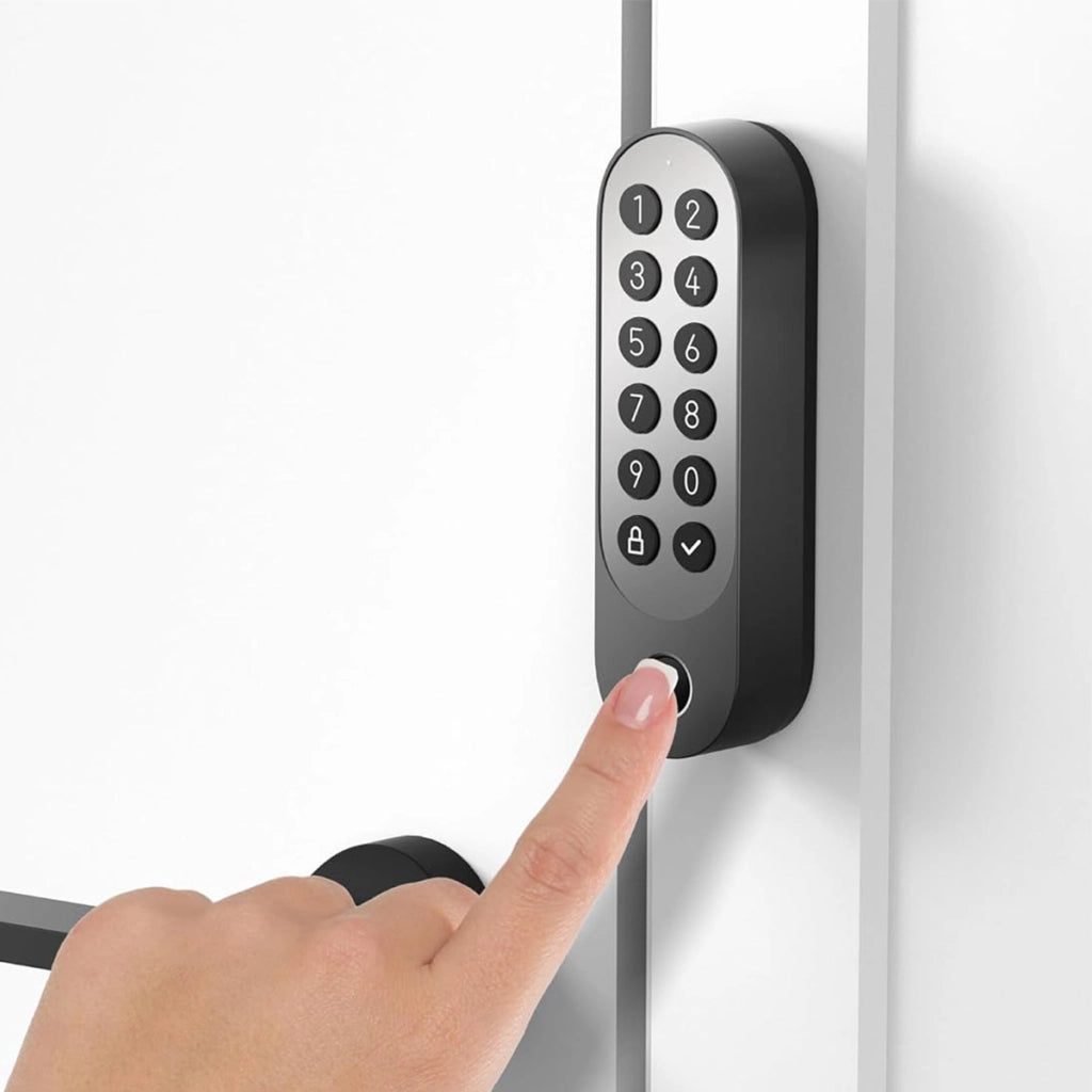 Serratura connessa compatibile con Matter e con sblocco tramite impronta digitale Nero Aqara