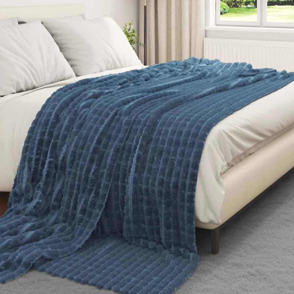 Coperta Blu navy 240 x 220 cm Panno 42016927