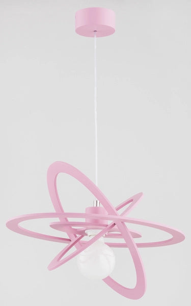 Lampada a sospensione bimbi rosa Orlando E27 15W Alfa