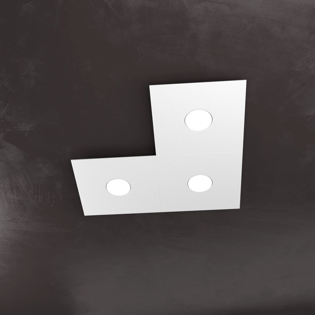 ECCENTRIC APPLIQUE-PLAFONIERA 3 LUCI GRIGIO 1156-3L-GR