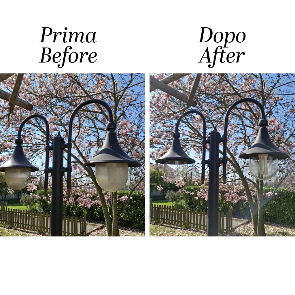 DIONE Diffusore Policarbonato Trasparente d. 15,5 Ricambio R7380DT GARDENLIGHT