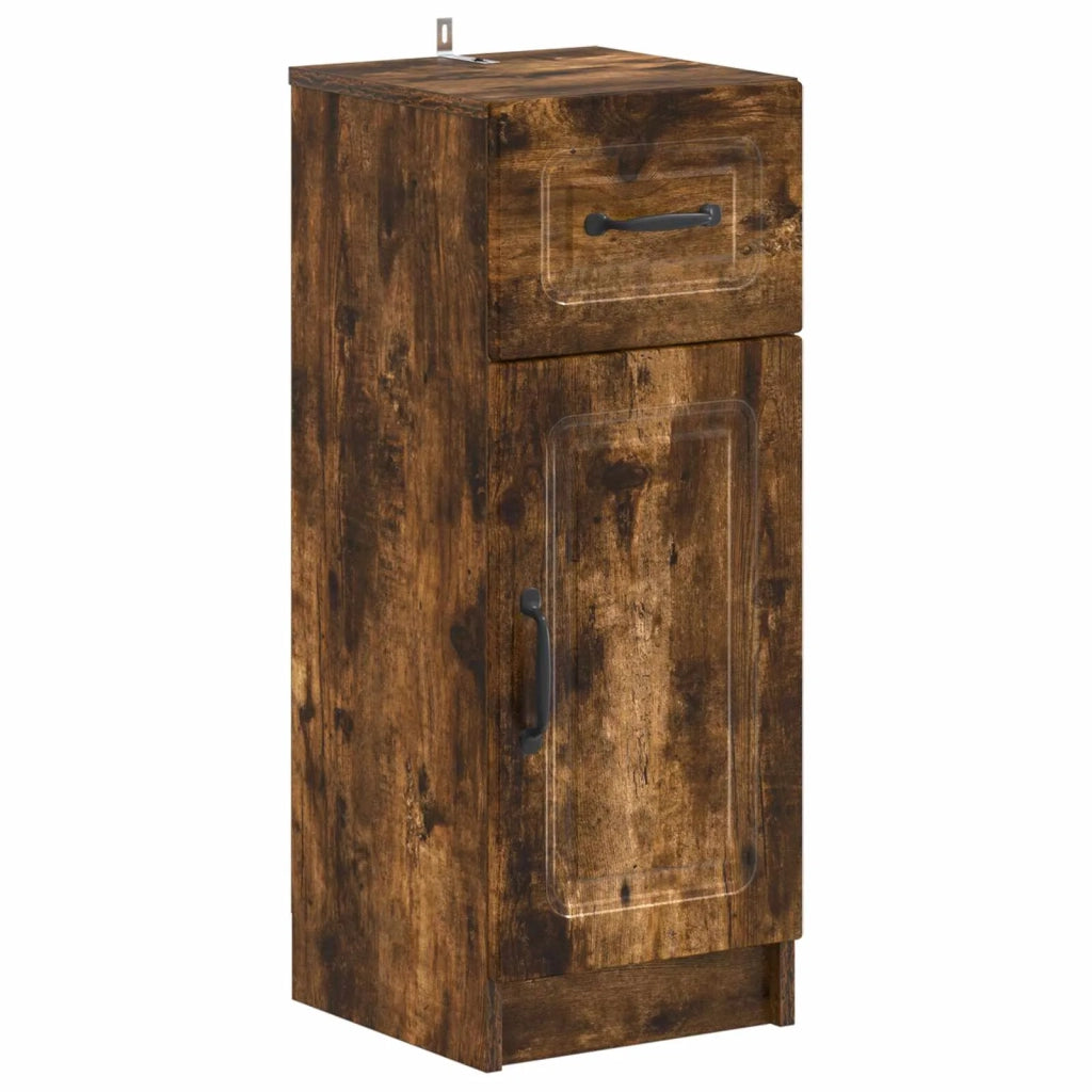 Set di Armadi da Bagno da 2 Pezzi UTRECHT Rovere Fumo 3418058