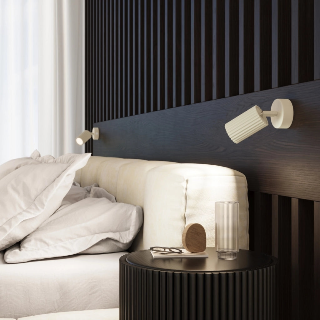 Lampada da parete KARBON beige con interruttore