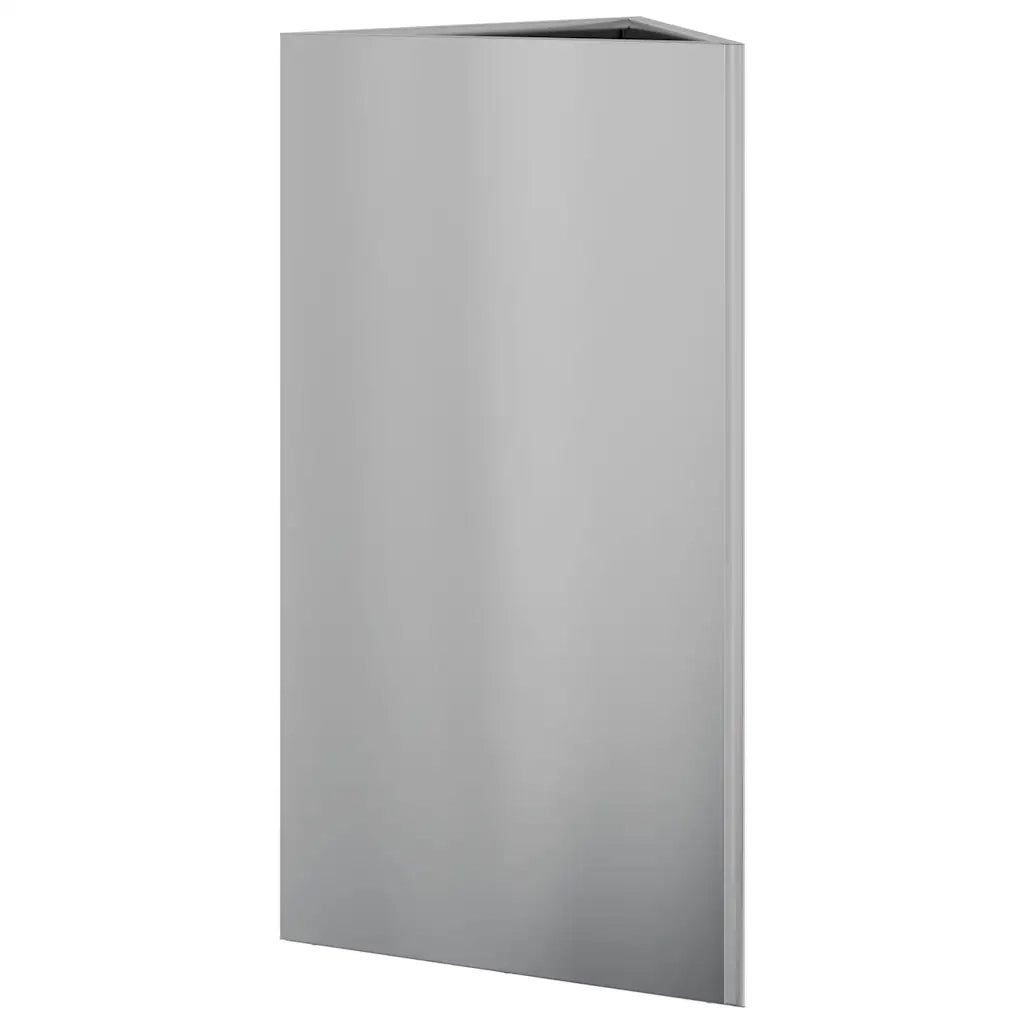 2 pz Fioriere | Cassetta per fiori | Vaso Triangolari 40x34,5x75 cm in Acciaio Zincato
