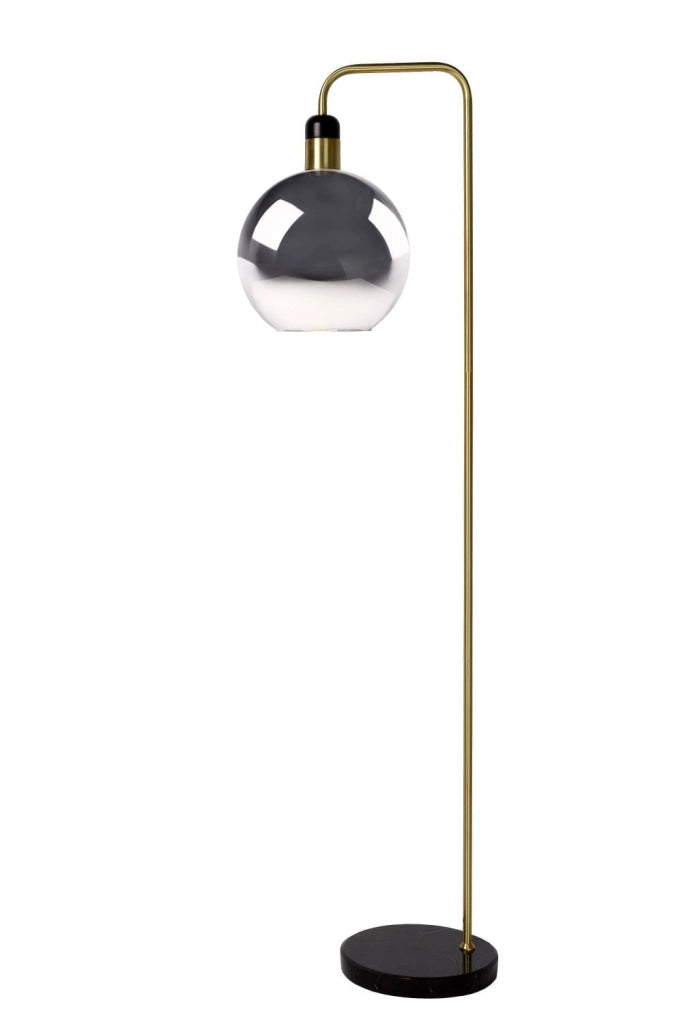Lucide JULIUS lampada da terra nera oro E27 25W 158cm