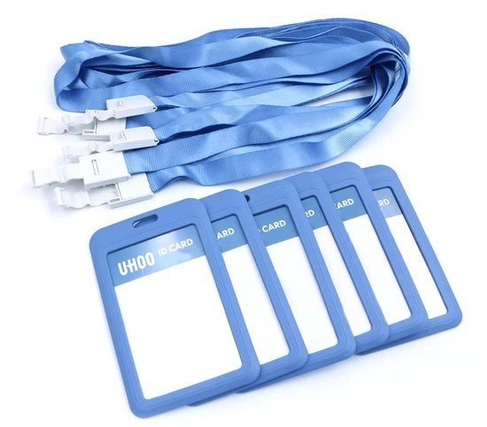 ID-kaarthouder 6-pack - 2,8 x 4,4 pollici - plastica rigida - supporto verticale da inserimento - leggero - materiale duraturo - contenitore per carte di credito