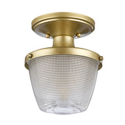 Plafoniera bagno Dublin ottone 18,2cm E27 IP44 Quoizel