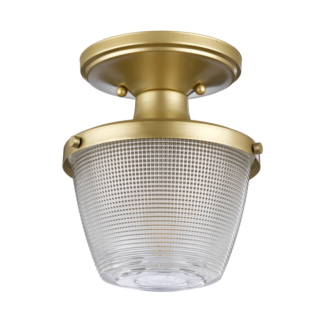 Plafoniera bagno Dublin ottone 18,2cm E27 IP44 Quoizel