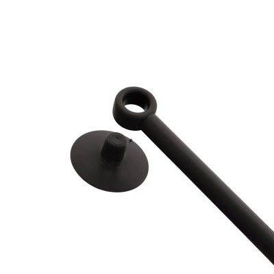 Tergivetro doccia nero in plastica antigraffio con ventosa Spring
