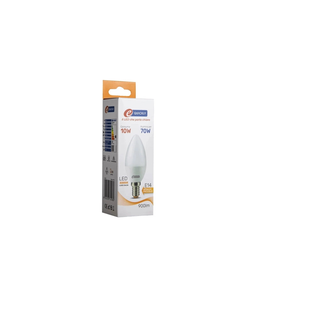 LAMPADA LED CANDELA C37 E14 10W 3000K 900LM