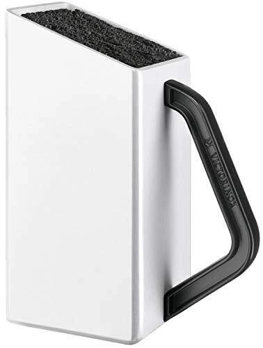 Victorinox 7.7031.07 Swiss Classic Blocco Portacoltelli Universale in Plastica Rivestita in Nylon Bianco colore Bianco