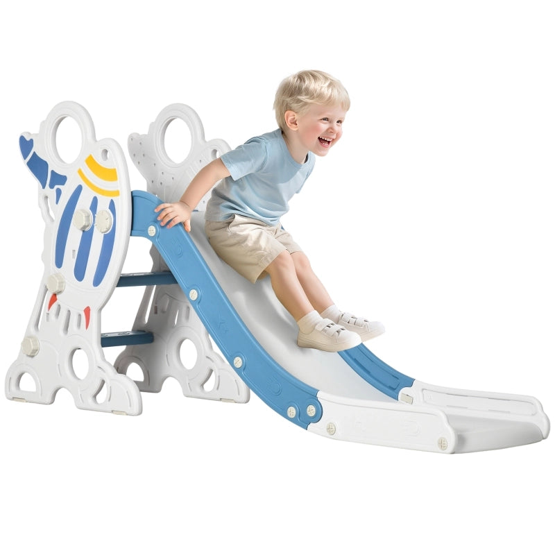SCIVOLO per bambini a razzo 157 x 46,5 x 80 cm Blu in plastica