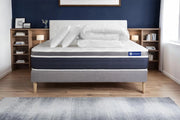 Pacchetto letto completo - Materasso 160x200cm + Box spring con doghe (in kit) + 2 cuscini + Piumino - Actilatex Confort