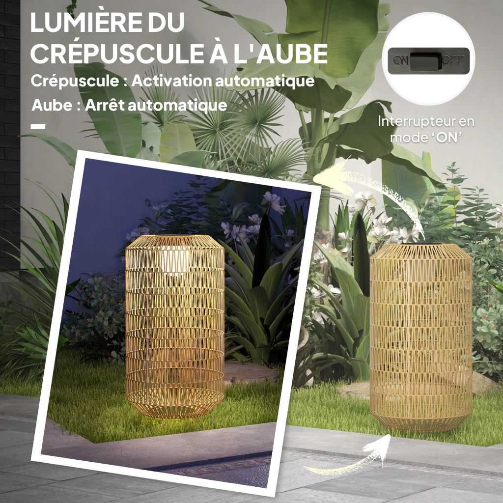Lampada da Esterno Solare ¨C Minimal ¨C Resina Giallo 30x55 cm
