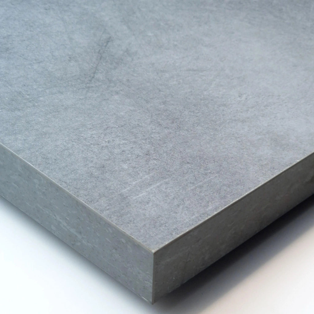 Consolle allungabile, 222x90x73cm, Per 10 persone, Gambe in legno, grigio cemento RF3014