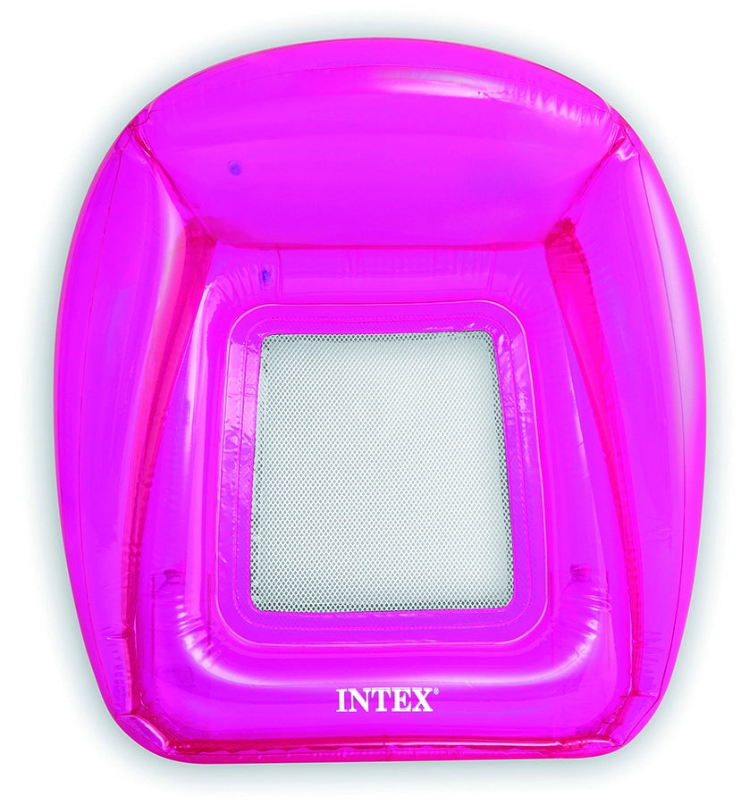 Intex POLTRONA GALLEGGIANTE GONFIABILE TRASPARENT LOUNGES  cm. 104x102